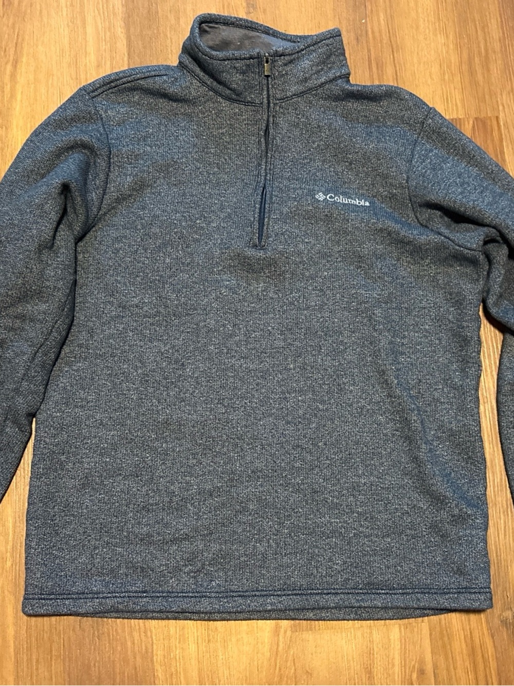 Columbia Gray/blue Quarter-Zip Pullover